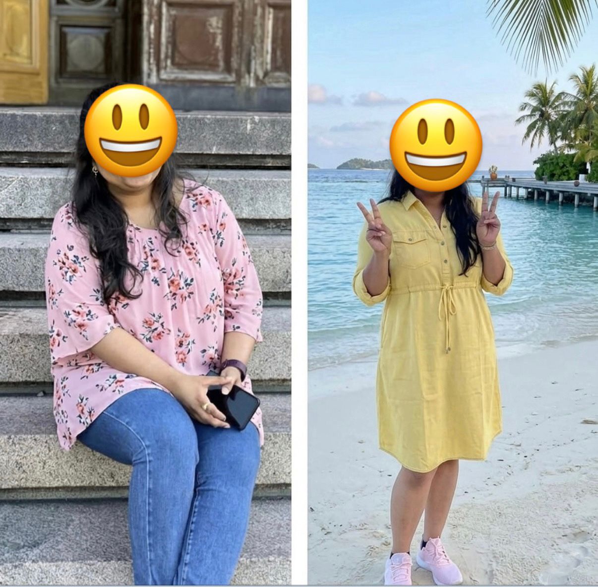 Client transformation before and after