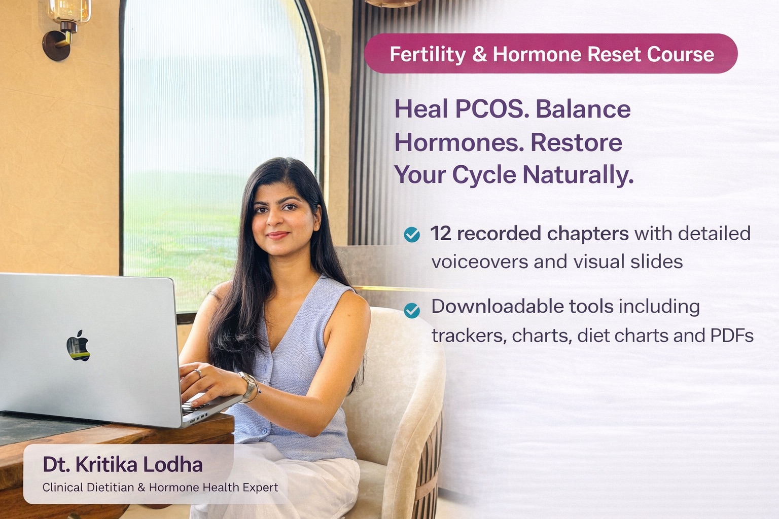 Fertility and Hormone Nutrition Course - balance hormones and rebuild fertility naturally